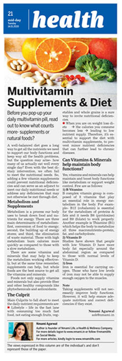 Multivitamin Supplements & Diet