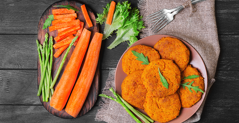 Baked Carrot cutlets