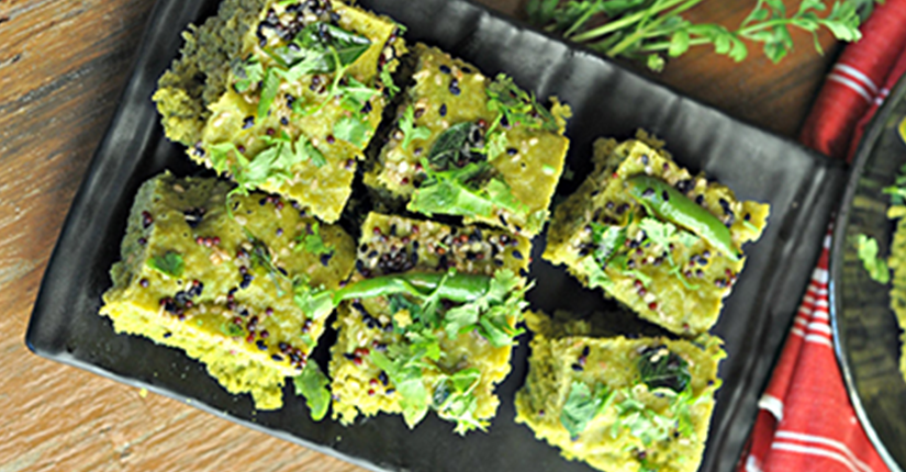 Methi Palak Dhoklas