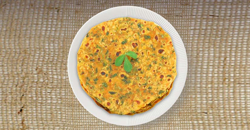 Cabbage jowar parantha