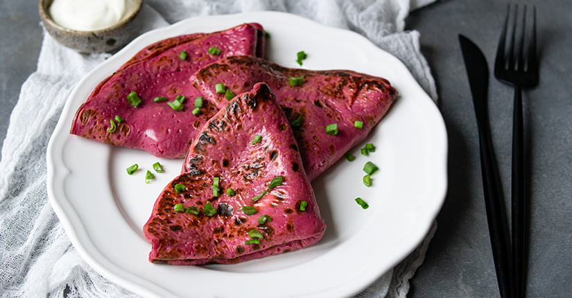 Quinoa beetroot pancake