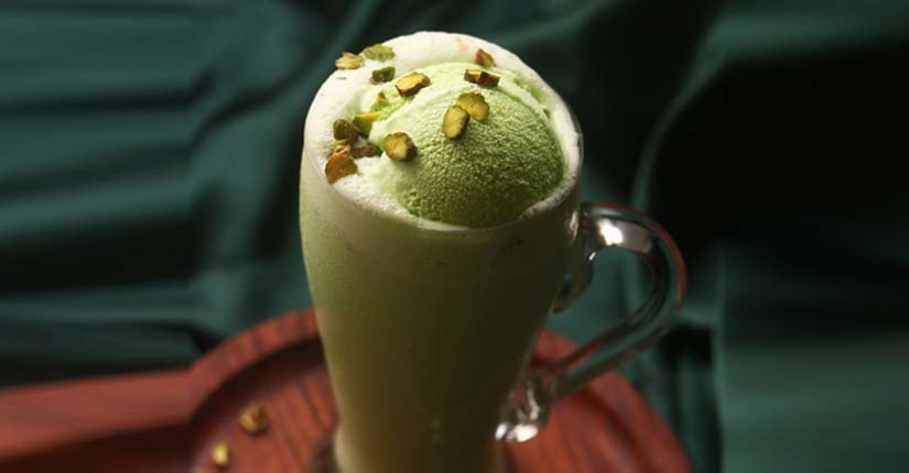 Pistachio milkshake