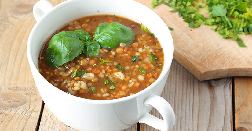 Basil Lentil Soup