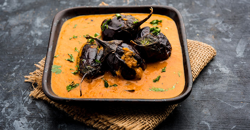 Mustard-Yogurt Eggplant Curry