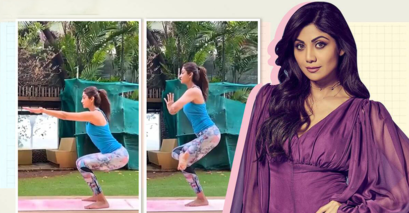 Yoga aficionado Shilpa Shetty Kundra recently shared a glimpse of her doing Utkatasana