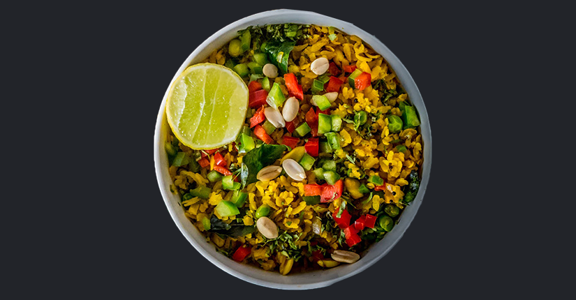 Peas and Tomato Poha