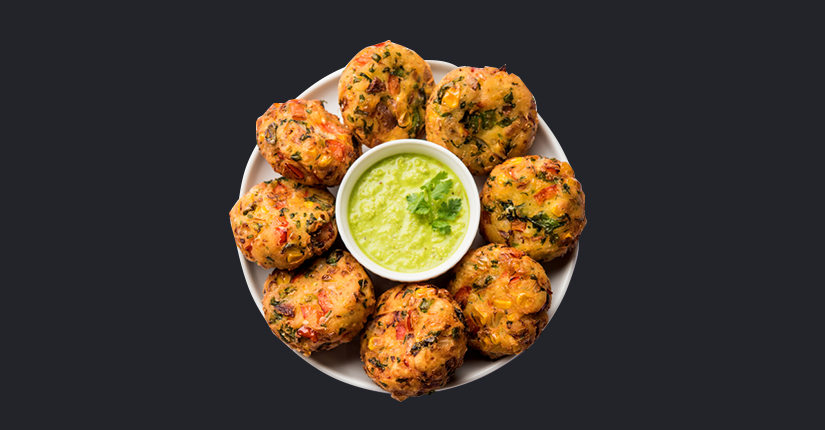 Spinach corn cutlets