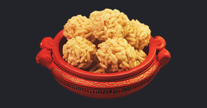 Puffed rice (Murmura) ladoo