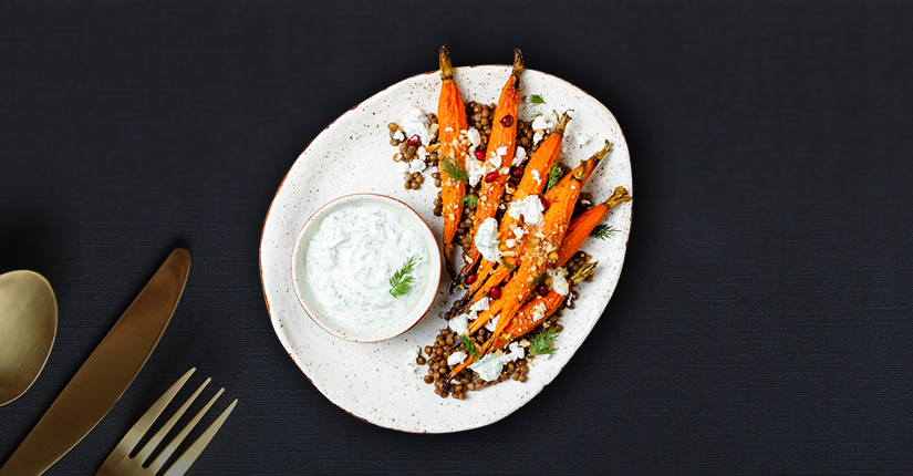 Roasted carrots with Cardamom