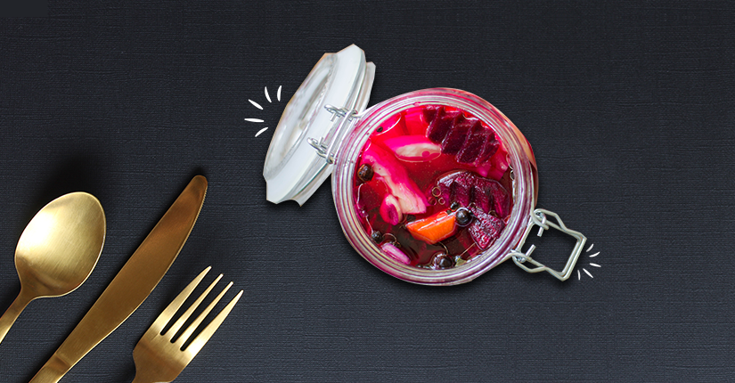 Beet and Red Cabbage Sauerkraut