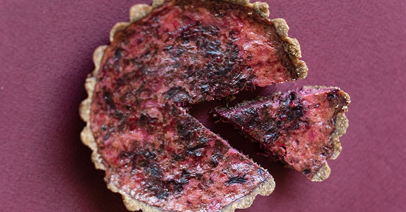 Beet Tart with Cashew Cream