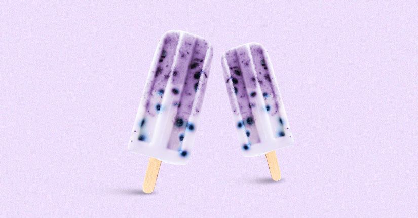 Blueberry Yogurt Popsicles