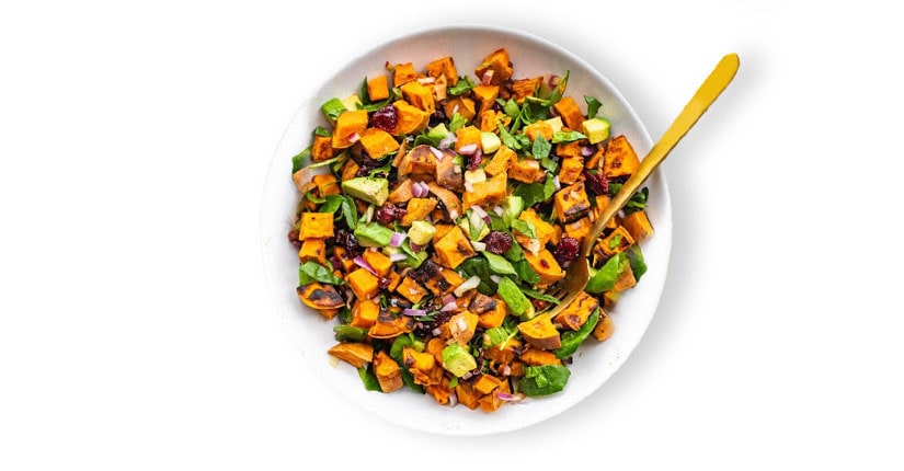 Grilled Sweet Potato Pepper Salad