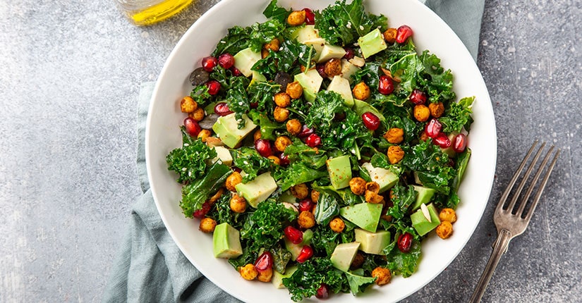 Super Kale Salad with Almond Dressing