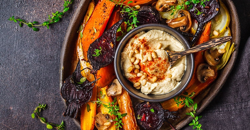 Hummus-Ful Pumpkin Salad