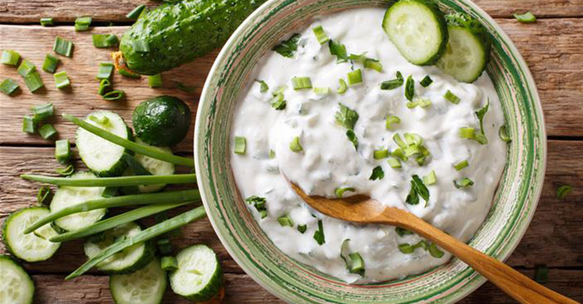 Cucumber Hung Curd