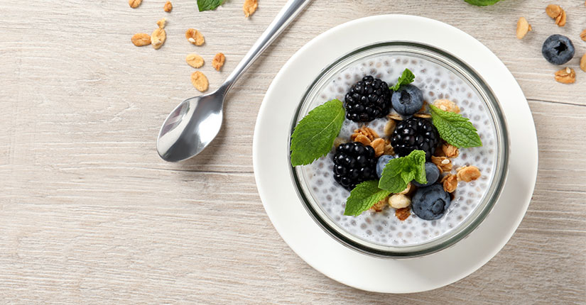 Berry & Chia Coconutty Pudding