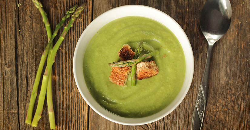 Creamy Asparagus Soup Bowl