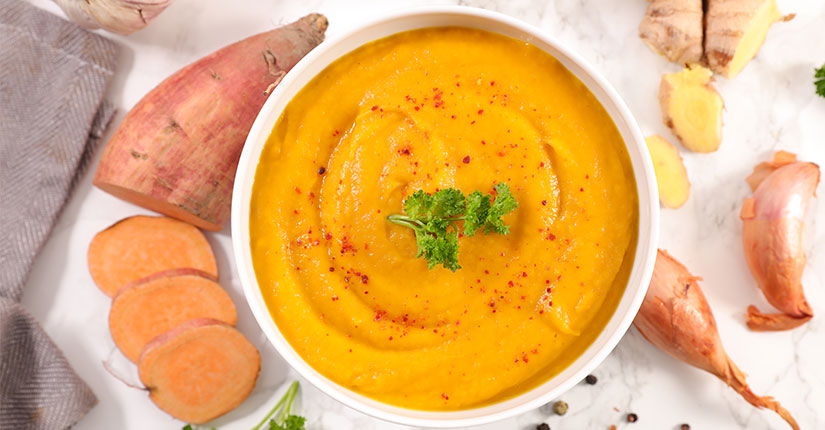 Veggies and Sweet Potato Lentil Bowl