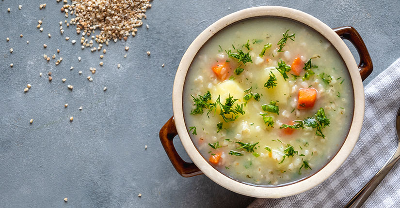 Barley and Vegetable Porridge