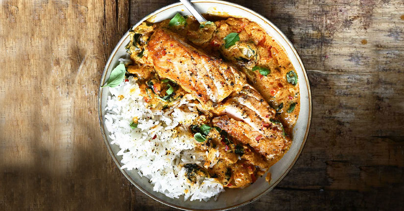 Coconutty Salmon Curry