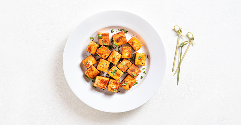 Baked paneer bites