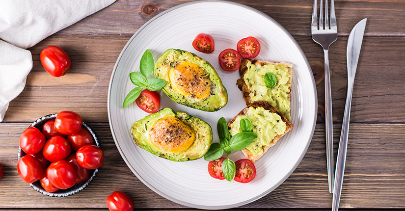 Tomato Basil Avocado Toast