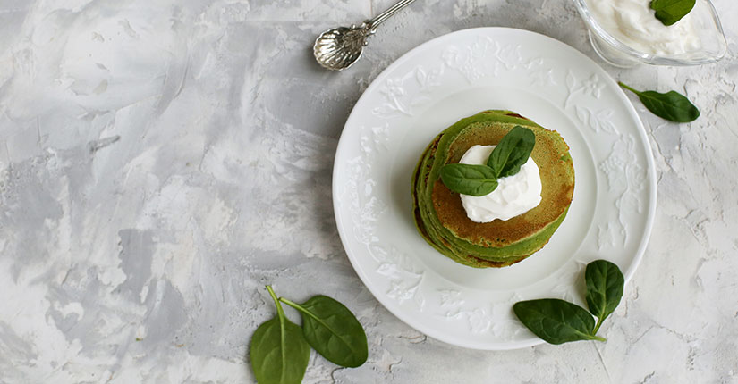 Whole Wheat Spinach Pancakes