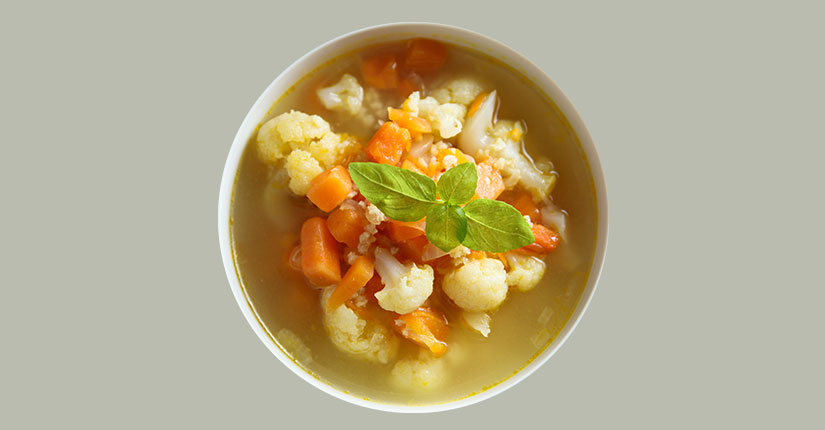 Curried Potato and Cauliflower Soup
