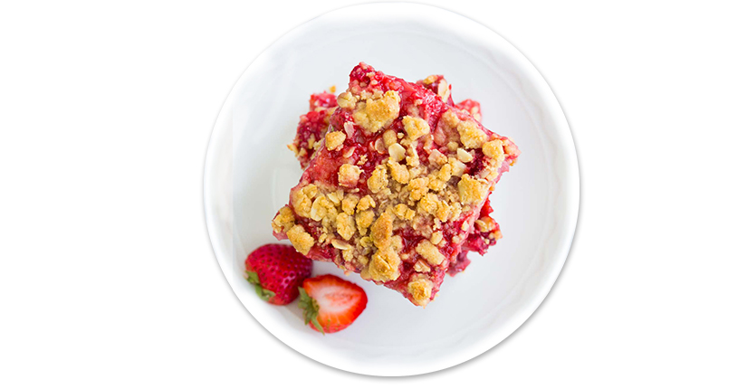 Crunchy Strawberry and Oatmeal Bars