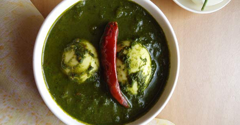 Spinach Egg Curry