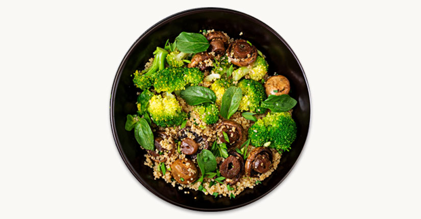 Broccoli and Mushroom Salad