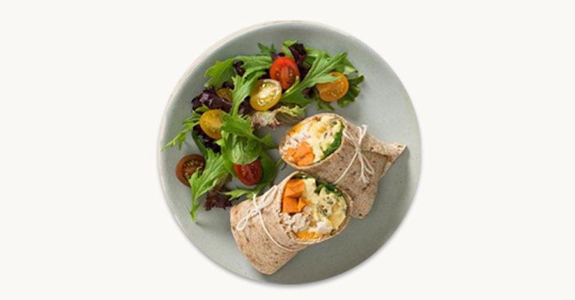 Salmon and Egg Wrap