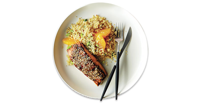 Crunchy Quinoa and Salmon Salad