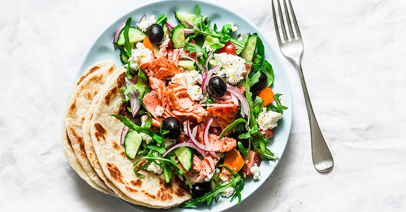 Roasted Salmon Flatbreads