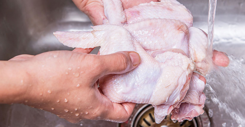 WHO Tweeted That Washing Poultry Can Spread Microorganisms To Hands, Surfaces, Utensils, or Other Food