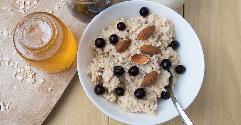 Millet Porridge with Berry Compote