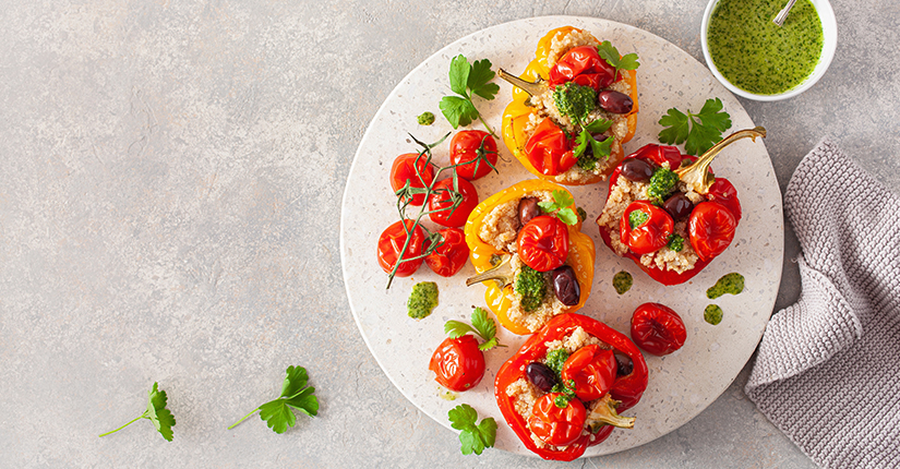 Quinoa and Vegetable Stuffed Peppers