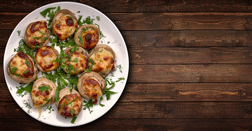 Stuffed Mushroom with Spinach