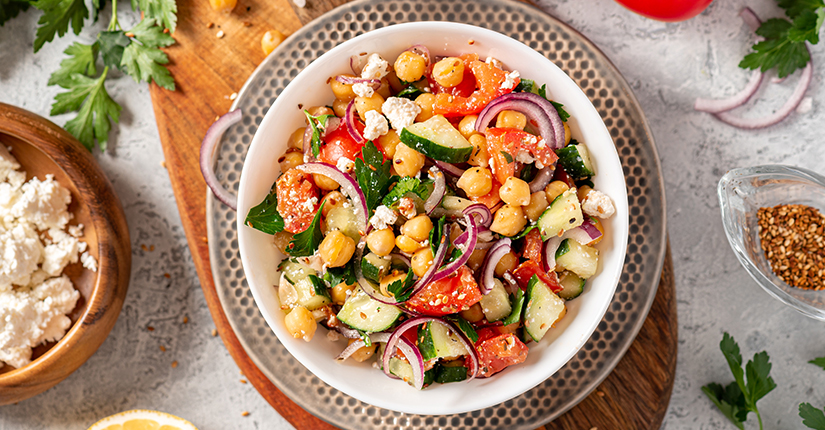 Cucumber Chickpea Bowl