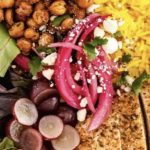 TURMERIC RICE BOWL WITH CHICKPEAS & SAUTE VEGETABLES