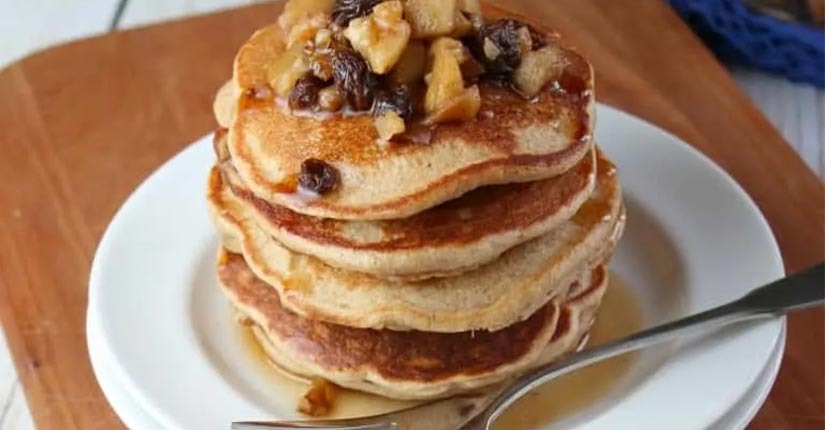 Banana walnut pancake