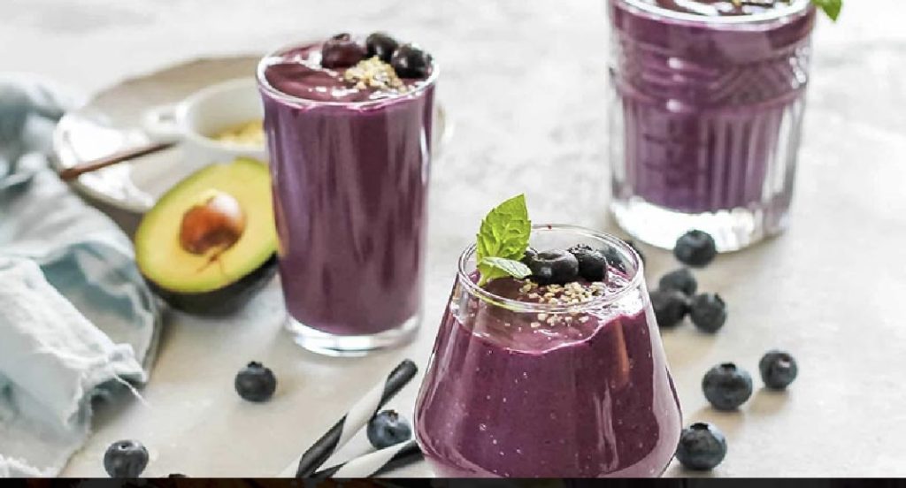 Avocado Blueberry Smoothie
