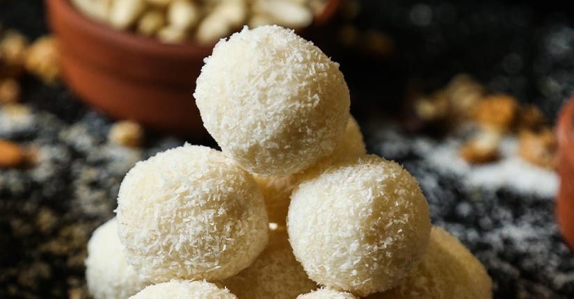 Vegan Coconut Ladoo