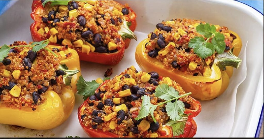 Vegetable Stuffed Bell Peppers.