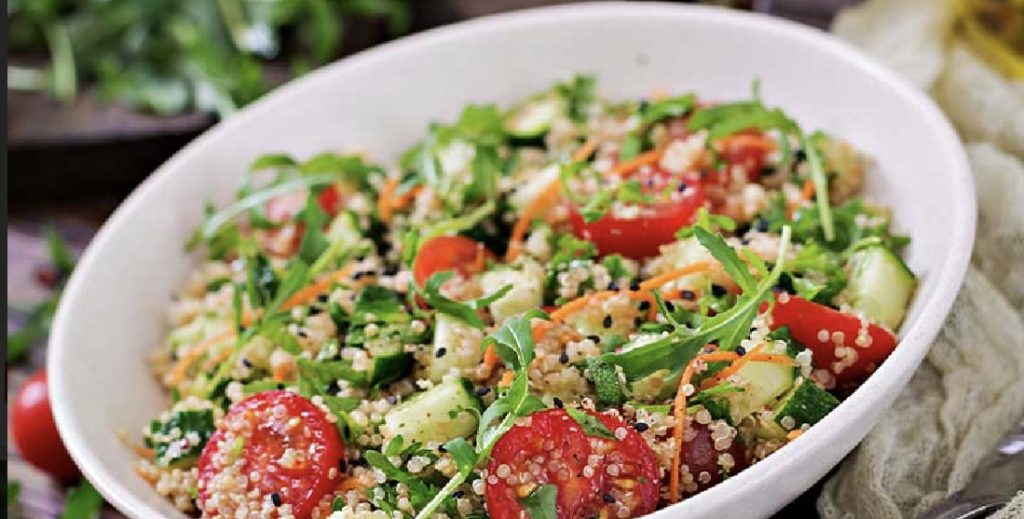 Spinach and Pearl Millet Salad