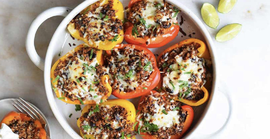 Quinoa-Stuffed Bell Peppers