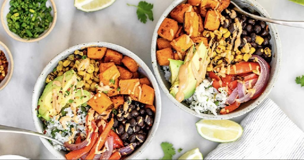 Veggies and Sweet Potato Bowl