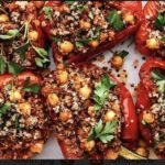 Chickpeas and Amaranth Stuffed Bell Peppers