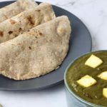 Jowar Roti with Palak and Paneer Gravy